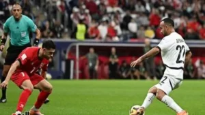 إلغاء هدف الأردن الثالث أمام مصر في كأس العرب يؤثر على نتيجة المباراة في الدقيقة 50